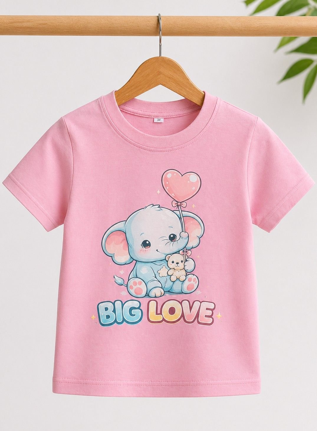 Girls Pink Printed Cotton Half Sleeve T-Shirt – Premium Quality Kids Wear