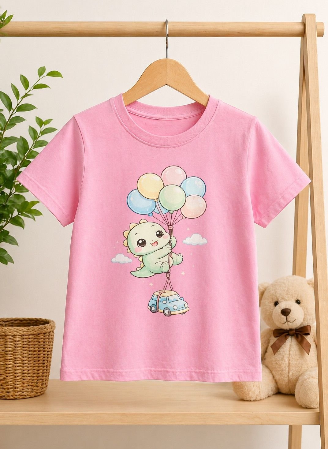 Boys Pink Printed Cotton Half Sleeve T-Shirt – Comfortable Kids Wear