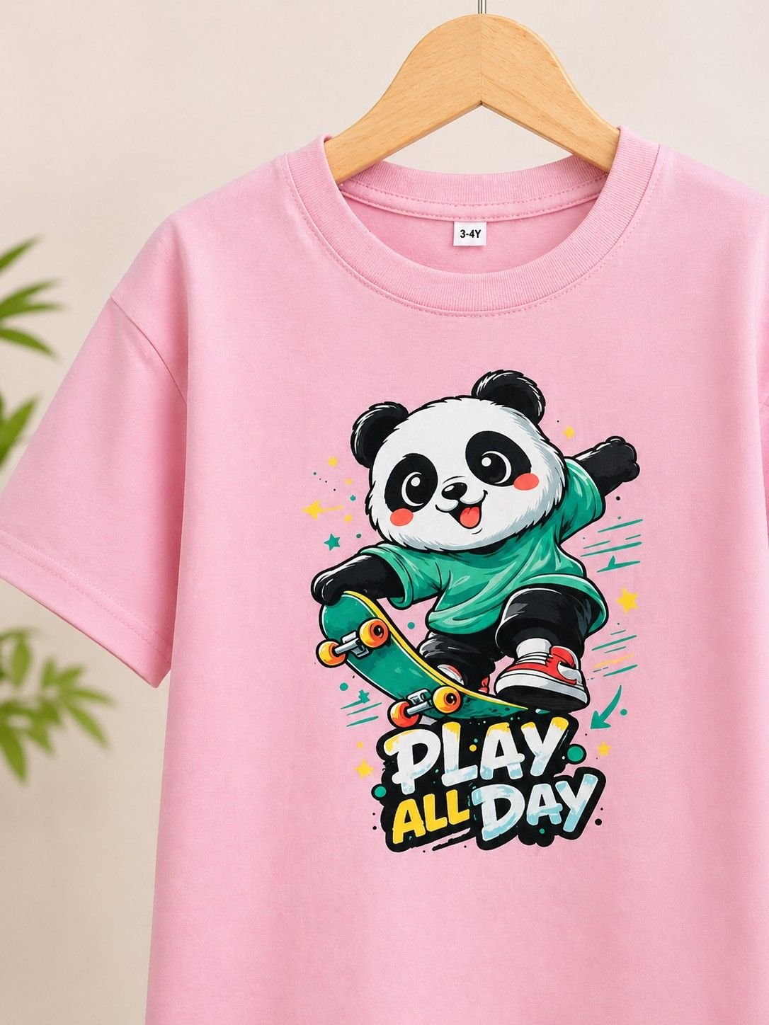 Boys Pink Printed Cotton Half Sleeve T-Shirt – Comfortable Kids Wear