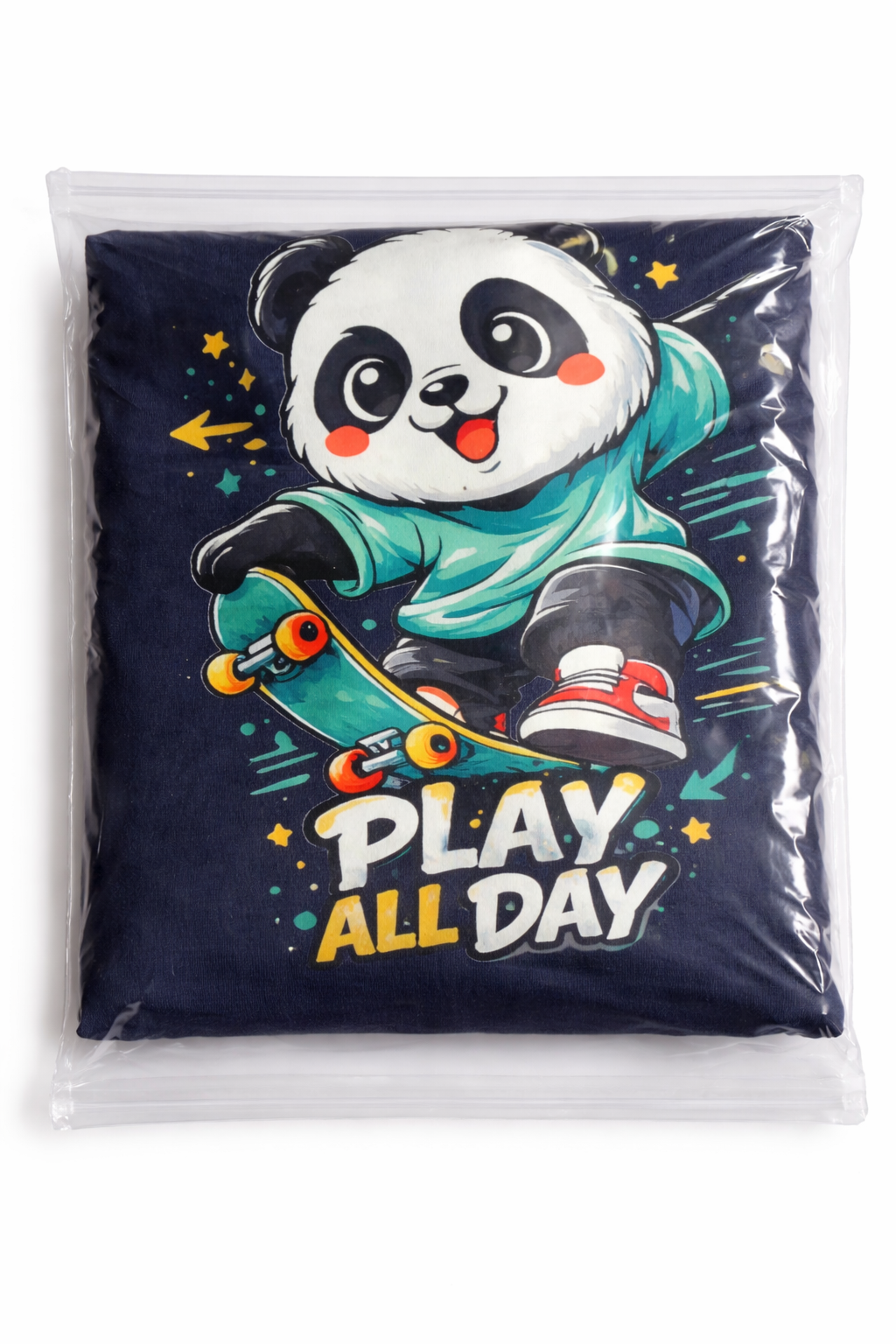 Kids Navy Blue Printed T-Shirt Online India | Comfortable Cotton Kids Wear