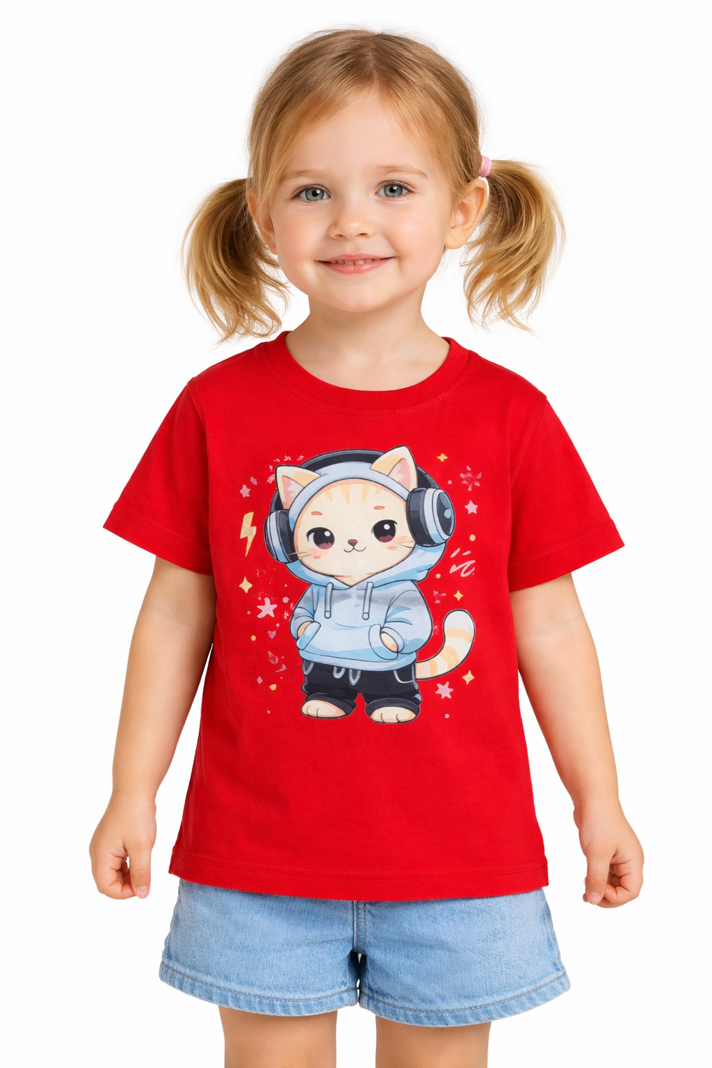 Girls Printed Cotton Half Sleeve T-Shirt for Kids | Soft & Comfortable Casual Wear